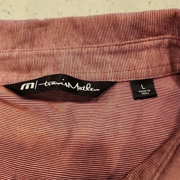 Travis Mathew Polo Shirt Red Large  The Legacy Rolf Benirschke Invitational - Picture 4 of 7